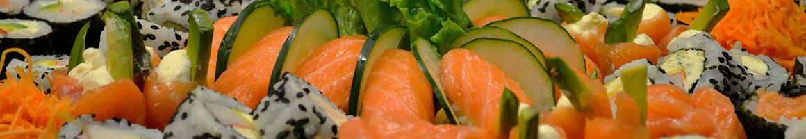 Eating Chinese Sushi at Jade Dragon restaurant in Milford, NH.
